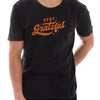 Stay Greatful Graphic Design Unisex Ring Spun Cotton Vintage Short Sleeve Crewneck Tee Shirt