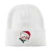 Smile Snowman Embroidered Beanie