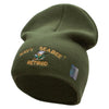 Licensed Navy Seabee Retired Embroidered Short Beanie Made in USA