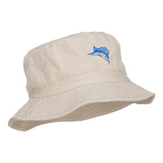 Sailfish Embroidered Pigment Dyed Bucket Hat