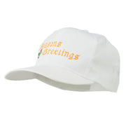 Seasons Greetings Embroidered Cap