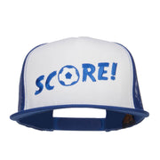 Soccer Score Embroidered Classic Trucker Cap