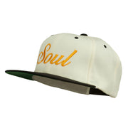 Soul Embroidered Snapback Cap