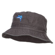 Sailfish Embroidered Pigment Dyed Bucket Hat