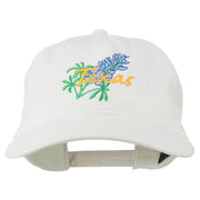 Texas State Bluebonnet Flower Embroidered Cap