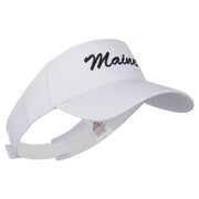 Maine State Embroidered Sun Visor