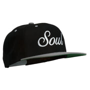 Soul Embroidered Snapback Cap