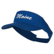 Maine State Embroidered Sun Visor