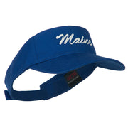 Maine State Embroidered Sun Visor