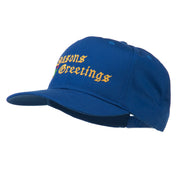 Seasons Greetings Embroidered Cap