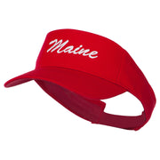 Maine State Embroidered Sun Visor