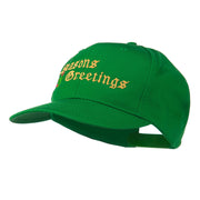 Seasons Greetings Embroidered Cap