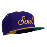 Soul Embroidered Snapback Cap