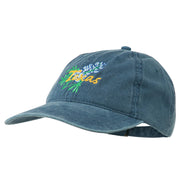 Texas State Bluebonnet Flower Embroidered Cap