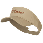 Maine State Embroidered Sun Visor