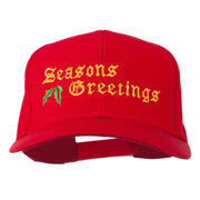 Seasons Greetings Embroidered Cap