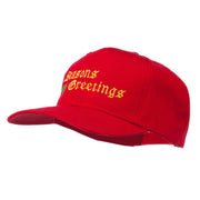 Seasons Greetings Embroidered Cap