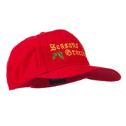 Seasons Greetings Embroidered Cap