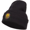 Rasta Lion Face Embroidered Long Beanie