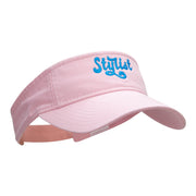 The Stylist Embroidered Cotton Twill Visor