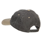 USA Stars Embroidered Two Tone Washed Cap