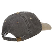 USA Stars Embroidered Two Tone Washed Cap