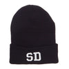 SD South Dakota Embroidered Long Beanie