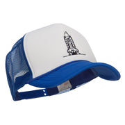 Space Shuttle Embroidered Foam Mesh Cap