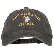 101st Airborne Veteran Embroidered Washed Cotton Twill Cap