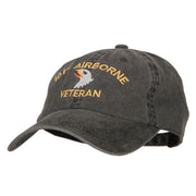 101st Airborne Veteran Embroidered Washed Cotton Twill Cap