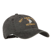 101st Airborne Veteran Embroidered Washed Cotton Twill Cap