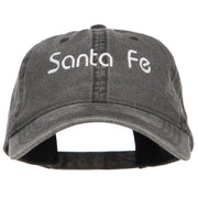 Santa Fe Embroidered Washed Cap