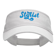 The Stylist Embroidered Cotton Twill Visor