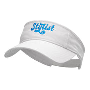 The Stylist Embroidered Cotton Twill Visor