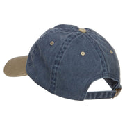 USA Stars Embroidered Two Tone Washed Cap