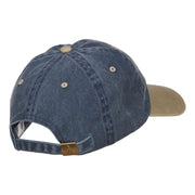 USA Stars Embroidered Two Tone Washed Cap