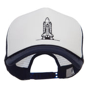 Space Shuttle Embroidered Foam Mesh Cap