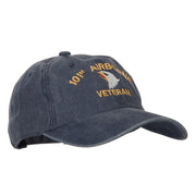 101st Airborne Veteran Embroidered Washed Cotton Twill Cap