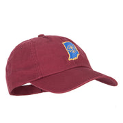 Indiana State Flag Map Embroidered Low Profile Cotton Cap