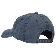 Sailing Outline Embroidered Washed Cotton Cap