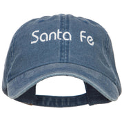 Santa Fe Embroidered Washed Cap