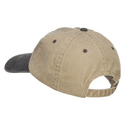 USA Stars Embroidered Two Tone Washed Cap