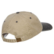 USA Stars Embroidered Two Tone Washed Cap