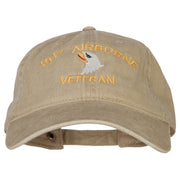 101st Airborne Veteran Embroidered Washed Cotton Twill Cap