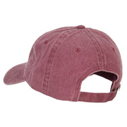 Sailing Outline Embroidered Washed Cotton Cap