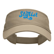 The Stylist Embroidered Cotton Twill Visor