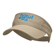 The Stylist Embroidered Cotton Twill Visor