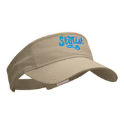 The Stylist Embroidered Cotton Twill Visor