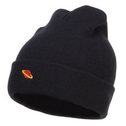 Mini Saturn Embroidered Long Beanie