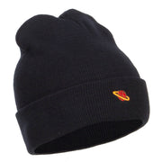 Mini Saturn Embroidered Long Beanie